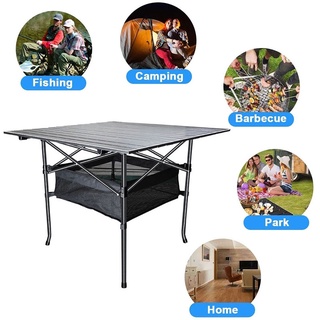 โต๊ะแคมป์ปิ้ง พับได้ โต๊ะพับกลางแจ้งแบบพกพา Folding table อลูมิเนียม แข็งแรง