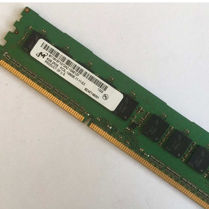 ไมครอน-ram-ddr3-8gb-1600mhz-หน่วยความจำเวิร์กสเตชัน-1-5v-240pin-8gb-2rx8-pc3-12800e-ecc-udimm-ecc-unbuffered-memory