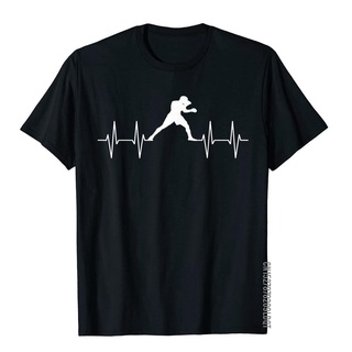 [S-5XL] ใหม่ เสื้อยืด ผ้าฝ้าย พิมพ์ลายกราฟฟิค Heartbeat Boxer ตลก เรียบง่าย สําหรับผู้ชาย 2022