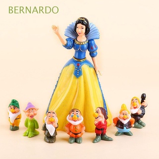 Bernardo ตุ๊กตาฟิกเกอร์ Snow White and the Seven Dwarfs น่ารัก ของเล่นสําหรับเด็ก 8 ชิ้น ต่อชุด