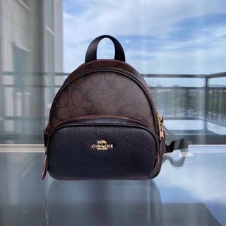 Coach Mini Court Backpack Pebble Leather w Radish - new arrival