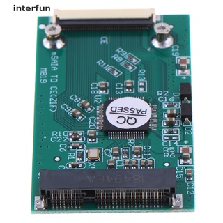 ภาพหน้าปกสินค้าInterfun อะแดปเตอร์แปลงสายเคเบิล 1.8 นิ้ว Mini mSATA PCI-E SSD เป็น 40Pin ZIF Card CE ที่เกี่ยวข้อง