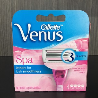 Gettete Venus Spa (4 ชิ้น) ยิลเลตต์ วีนัส สปา ใบมีดโกน