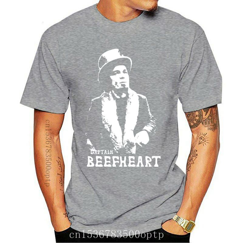 เสื้อยืดโอเวอร์ไซส์ขายดี-เสื้อยืดแขนสั้นลําลอง-พิมพ์ลาย-capn-beefheart-avant-garde-rock-icon-คุณภาพสูง-สําหรับผู้ชาย-le