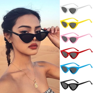 Retro Sunglasses for Women Cermin Mata Hitam Viral Cateye Eyeglasses Fashion Shades Glasses Cat Eye Sunglasses Shade Sunglass Small Box Triangle