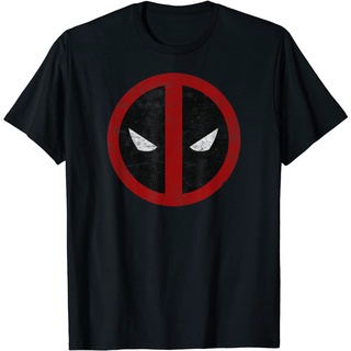 เสื้อยืดผ้าฝ้ายพรีเมี่ยม เสื้อยืด พิมพ์ลายกราฟฟิค Marvel Deadpool Mask สไตล์คลาสสิก