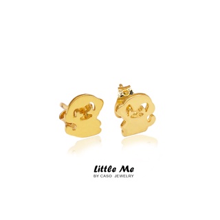 Little Me by CASO jewelry ต่างหูลิงจิ๋วสีทอง สินค้าทำมือ ของขวัญสำหรับเธอ Little Monkey Earring gold plated