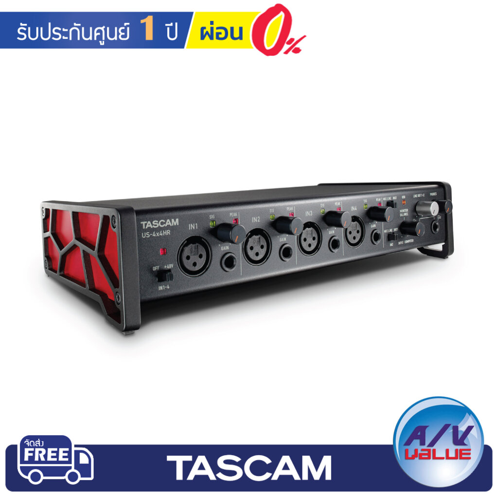 tascam-us-4x4hr-4mic-4in-4out-high-resolution-versatile-usb-audio-interface