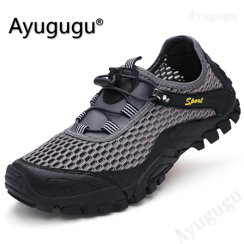 สินค้า รองเท้ากีฬารองเท้าเดินป่าระบายอากาศสำหรับผู้ชาย