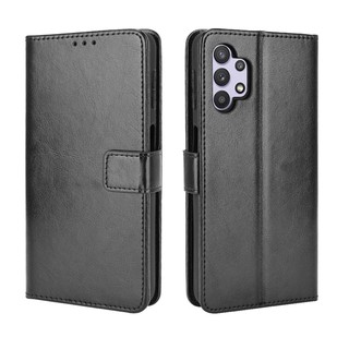 Samsung Galaxy A32 5G เคส Leather Case เคสโทรศัพท์ Stand Wallet Samsung A32 GalaxyA32 5G เคสมือถือ Cover