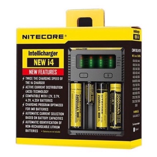 (ของแท้100%เช็คโค๊ตได้)Nitecore New i4 เครื่องชาร์จถ่าน4ช่อง