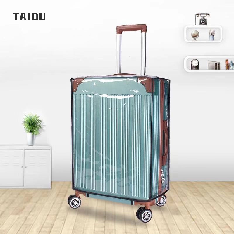 taidu-ผ้าคลุมกระเป๋าเดินทางแบบหนา-20-trolley-case-24-transparent-กระเป๋าเดินทาง-cover-26ฝาครอบกันฝุ่นทนต่อการสึกหรอ28กันน้ำ30น