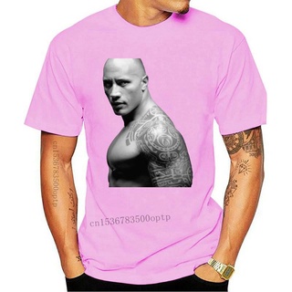 ผ้าฝ้ายแท้star tshirtเสื้อยืด พิมพ์ลาย Dwayne Johnson สีดํา สําหรับผู้ชายall sizes-5xl