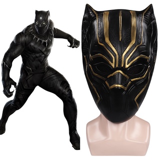 T‘challa พร็อพหน้ากากกัปตันอเมริกา Civil War Black Panther สําหรับแต่งคอสเพลย์