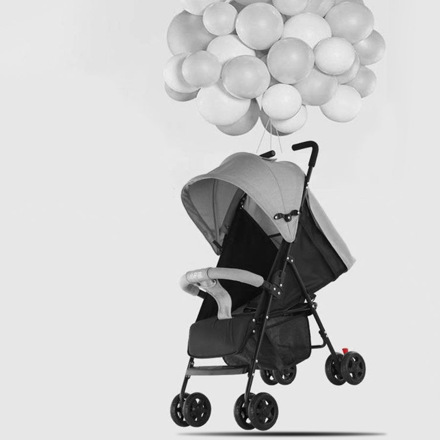 ภาพหน้าปกสินค้ารถเข็นเด็ก รถเข็นเด็กพับได้ ปรับได้ 3 ระดับ(นั่ง/เอน/นอน) น้ำหนักเบา รองรับหนัก ใช้ได้ตั้งแต่แรกเกิด baby stroller alizi จากร้าน aliziishop บน Shopee