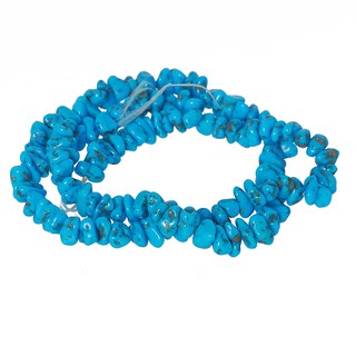 ลูกปัดแท้ Chip (เศษหิน) หินเทอควอย์ (Turquoise) - (LZ-0176 สีฟ้า)