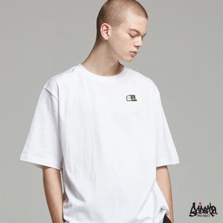 เสื้อยืดผ้าฝ้ายพิมพ์ลายขายดี ▨☄🔥 9.9. SALE 🔥  ® Oversize Long รุ่น Meta ( สกรีนนูน ) สีขาว เสื้อทรงเอ   M L / OLS