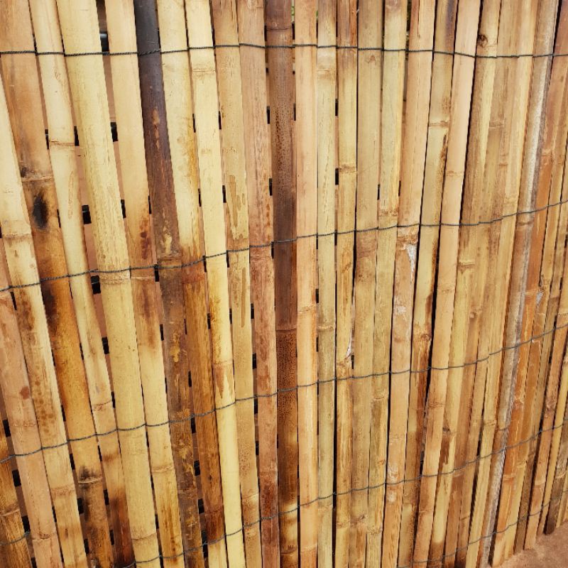 ไม้สาน-1-2-เมตร-รั้วระแนงไม้-ไม้ตลาดนัดไม้ปูโต๊ะขายของ-แต่งทำรั้วไม้ไผ่-ม้วนเก็บสะดวก