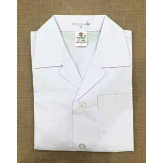 ภาพขนาดย่อของภาพหน้าปกสินค้าเสื้ออนุบาลชาย คอฮาวาย (เอวจั๊ม) ตราสมอ แท้100% จากร้าน nanarin_shop บน Shopee ภาพที่ 3