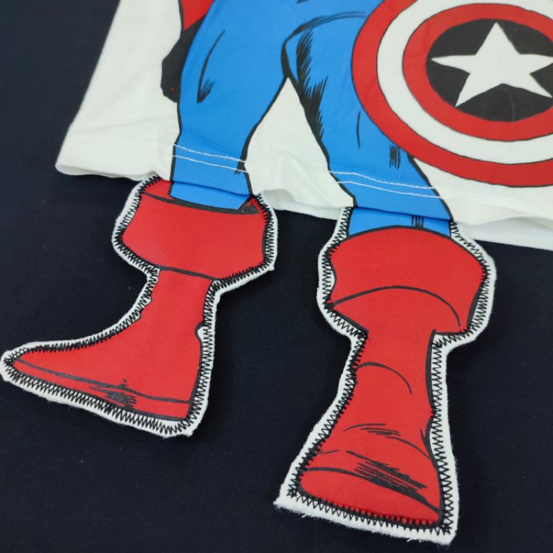 เสื้อยืดเด็ก-captain-america-กัปตันอเมริกา-จาก-marvel