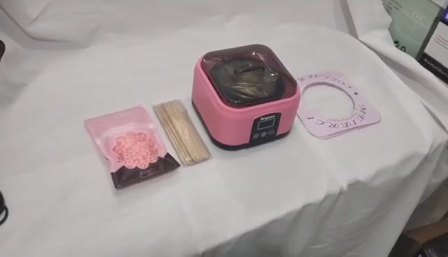 ชุดกำจัดขนแว็กซ์-จอแสดงผลดิจิตอล-led-เครื่องทำความร้อนขี้ผึ้งอุณหภูมิร้านเครื่องแว็กซ์-pink