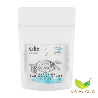 SALTE เกล็ดดอกเกลือทะเลบริโภค ซอง30g. (10619)