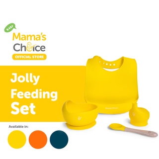 ภาพหน้าปกสินค้าMama\'s Choice ชุดรับประทานอาหาร ชุดฝึกทานอาหารเด็ก ปลอดภัย ปราศจากสารอันตราย - Jolly Feeding Set ที่เกี่ยวข้อง
