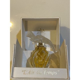 VTG Nina Ricci LAir du Temps Parfum Twin Dove Lalique Crystal 15 ml New in Original box Hard to find.