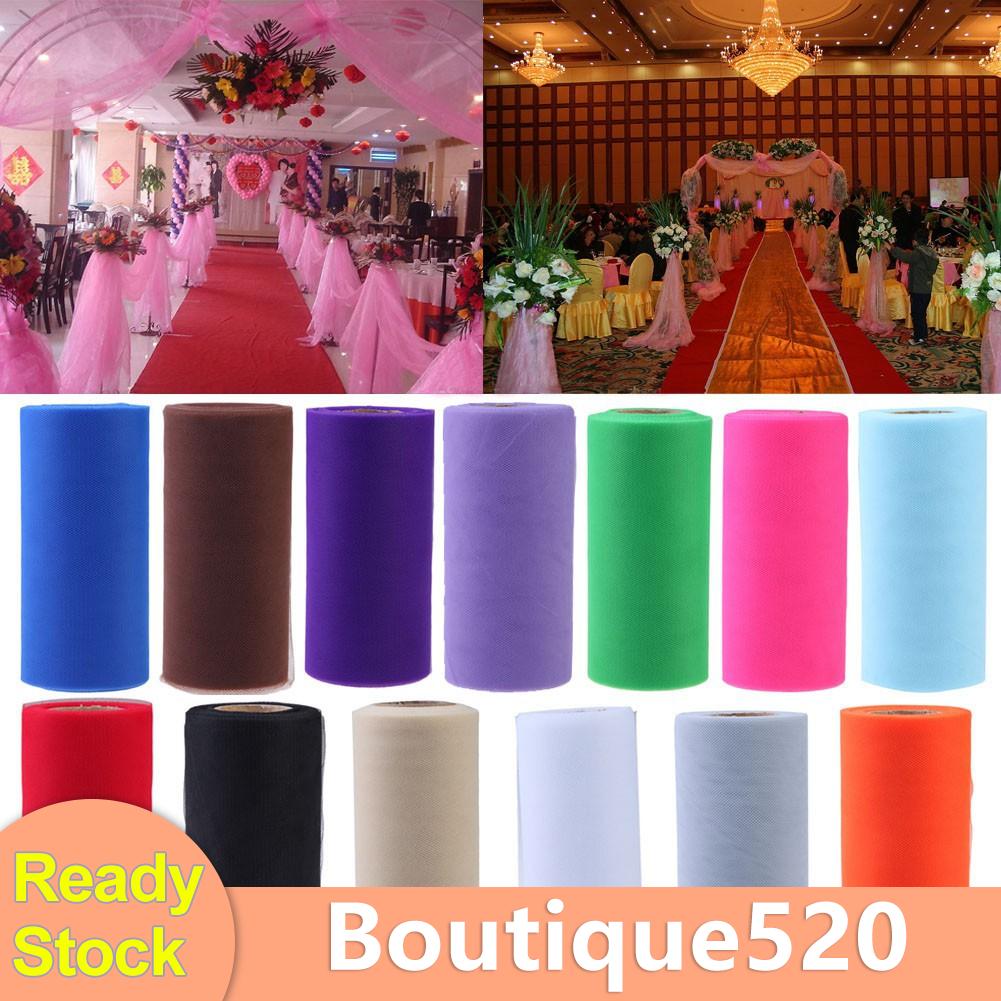 recommend-ผ้ากระดาษทิพย์ที่มีสีสัน-tulle-roll-spool-craft-งานแต่งงานแต่งงาน