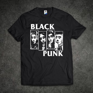 เสื้อยืดผ้าฝ้ายพิมพ์ลายT-Shirt OVERSIZE Black punk Black pink blackpink blackpunk