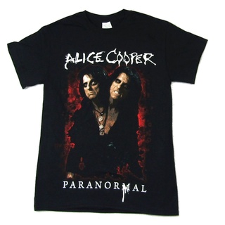 เสื้อยืดผู้ชาย เสื้อยืด คอกลม แขนสั้น พิมพ์ลายมังงะ Alice Cooper Paranormal World Tour แฟชั่นสําหรับผู้ชาย S-5XL