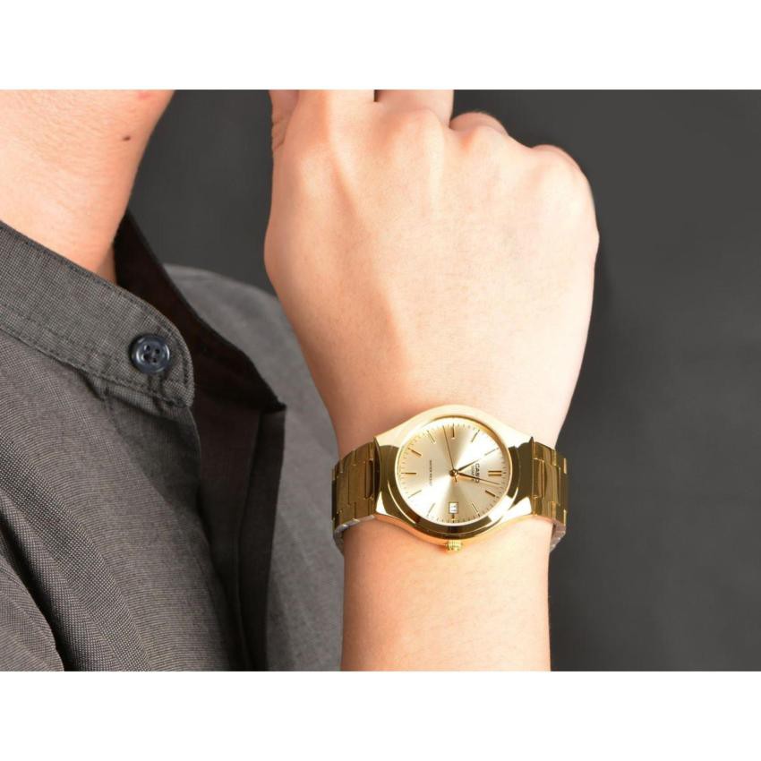 ภาพสินค้านาฬิกา Casioแท้ รุ่น MTP-1170N-9A นาฬิกาข้อมือผู้ชาย สายแสตนเลสสีทอง 100% รับประกันสินค้า 1 ปีเต็ม จากร้าน nalikaonlineshop บน Shopee ภาพที่ 6