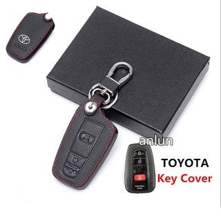 【พร้อมส่ง】เคสกุญแจรถยนต์ แบบหนัง 3 ปุ่ม สําหรับ Toyota CHR C-HR CH-R