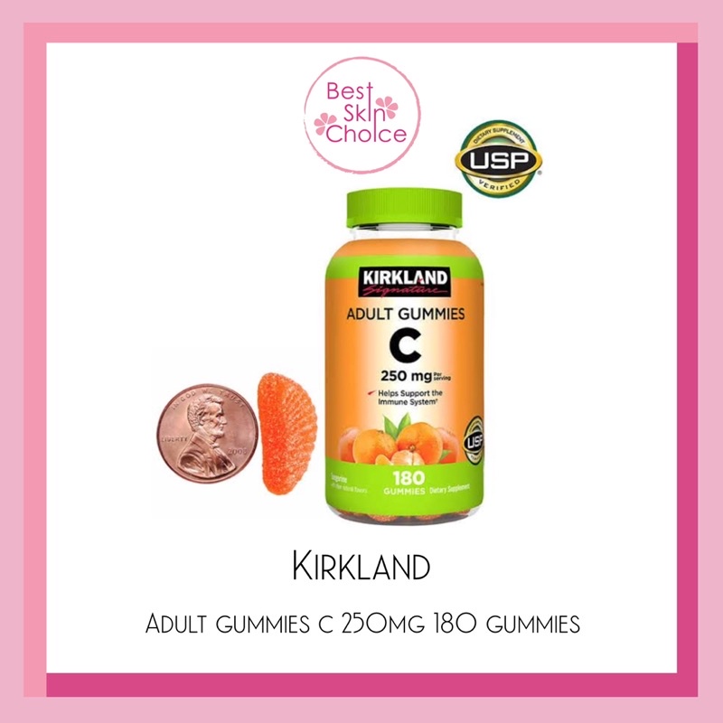 ภาพสินค้า(EXP:11/23) Kirkland Adult Gummies C 250 mg 180 เม็ด จากร้าน bestskinchoice บน Shopee ภาพที่ 2