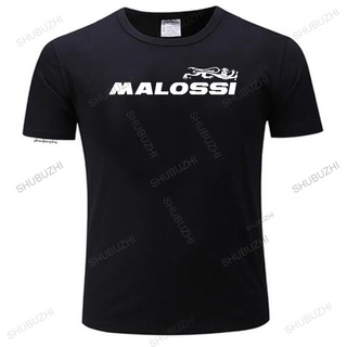 เสื้อยืดสีดำอินเทรนด์เสื้อยืดแขนสั้น พิมพ์ลาย Maglietta Manica Corta Malossi Rossa สําหรับผู้ชาย สีขาว สีดําS-4XL
