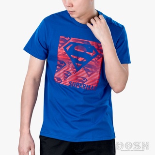 DOSH MENS T-SHIRTS SUPERMAN  เสื้อยืด คอกลม แขนสั้น ผู้ชาย สีน้ำเงิน DSMT5199-BU