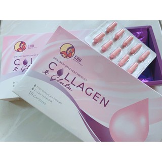 ภาพขนาดย่อของภาพหน้าปกสินค้าคอลลาเจน & กลูต้า Cho Collagen & glutathione Package ใหม่ ช่วยปรับผิว ให้ขาวขึ้น จากร้าน khunmaecosmetics บน Shopee ภาพที่ 3