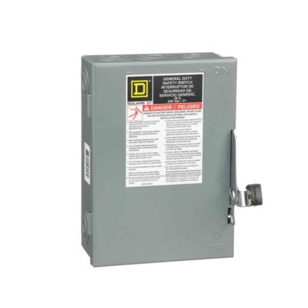 Schneider เซฟตี้สวิทช์ 2P 30A D221N Safety Switch สามารถติดตั้งฟิวส์ได้ ...