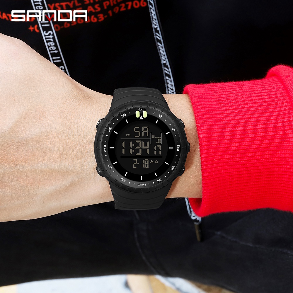 sanda-นาฬิกาข้อมือดิจิทัล-อิเล็กทรอนิกส์-กันน้ํา-แสดงวันที่อัตโนมัติ-แฟชั่นสําหรับผู้ชาย