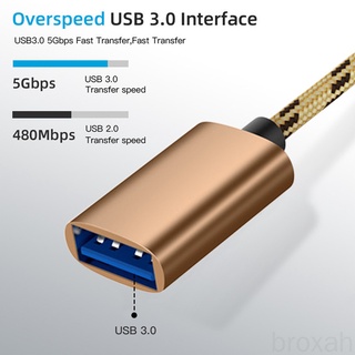 2 In 1 Type-C Otg To Usb 3.0 Interface Otg อะแดปเตอร์สายเคเบิ้ลเชื่อมต่อ [Broxah]