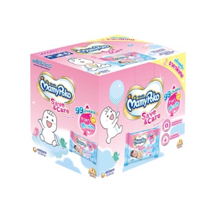 [เหลือ191โค้ด20DDXTRA915]MamyPoko Wipes Save & Care มามี่โพโค ไวพส์ ทิชชู่เปียก เซฟแอนด์แคร์ 80 ชิ้น (6 แพ็ค) Online exclusive