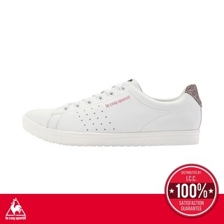 สินค้า le coq sportif รองเท้าผู้หญิง รุ่น LA ALMA สีขาว-ชมพู (รองเท้าผ้าใบ, รองเท้าแฟชั่น, รองเท้าหนัง, รองเท้าสีขาว, เลอค็อก)