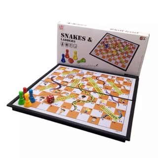 corcai บันไดงู แม่เหล็ก Snakes and Ladders ของเล่นเสริมพัฒนาการ กิจกรรมครอบครัว เกมบันไดงู ของเล่นเสริมทักษะ เกมฝึกสมอง