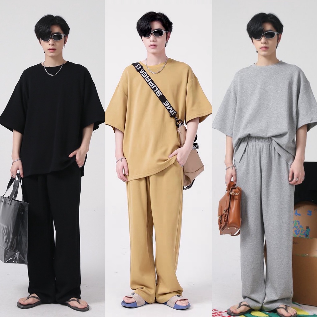 ภาพหน้าปกสินค้า(เสื้อ+ขายาว)SetOV เสื้อยืดโอเวอร์ไซส์+กางเกงขายาวสไตล์เกาหลี ชุดเซทผู้ชาย จากร้าน eingpamofficial บน Shopee