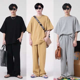 ภาพขนาดย่อของภาพหน้าปกสินค้า(เสื้อ+ขายาว)SetOV เสื้อยืดโอเวอร์ไซส์+กางเกงขายาวสไตล์เกาหลี ชุดเซทผู้ชาย จากร้าน eingpamofficial บน Shopee