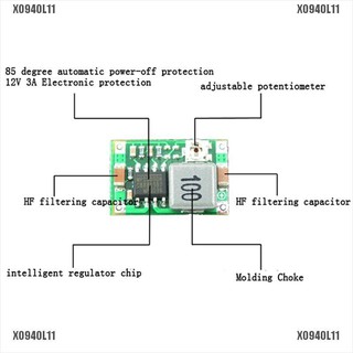 ภาพขนาดย่อของภาพหน้าปกสินค้าอุปกรณ์แปลงแรงดันไฟฟ้า 3 A Mini DC-DC 5 V-23v to 3.3 V 6 V 9V จากร้าน xo94ol11.th บน Shopee ภาพที่ 8