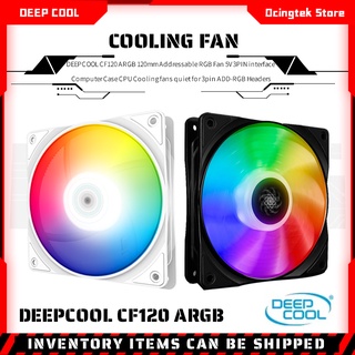 Deepcool CF120 ARGB พัดลมระบายความร้อน อินเตอร์เฟซ RGB 5V 3pin 120 มม. สําหรับ 3pin ADD-RGB