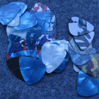 อุปกรณ์เครื่องดนตรี  Celluloid Plastic Guitar Picks Plectrums สำหรับกีตาร์ไฟฟ้า อะคูสติก 10 ชิ้น