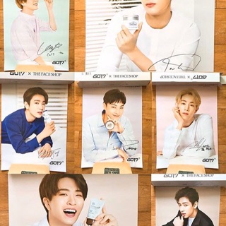 Got7  Poster The face shop แท้ mark jb Jinyoung Youngjae Bambam