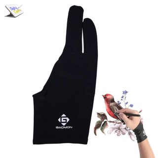 ถุงมือวาดภาพ GAOMON ANTI-SKID BLACK ARTIST LYCRA GLOVE